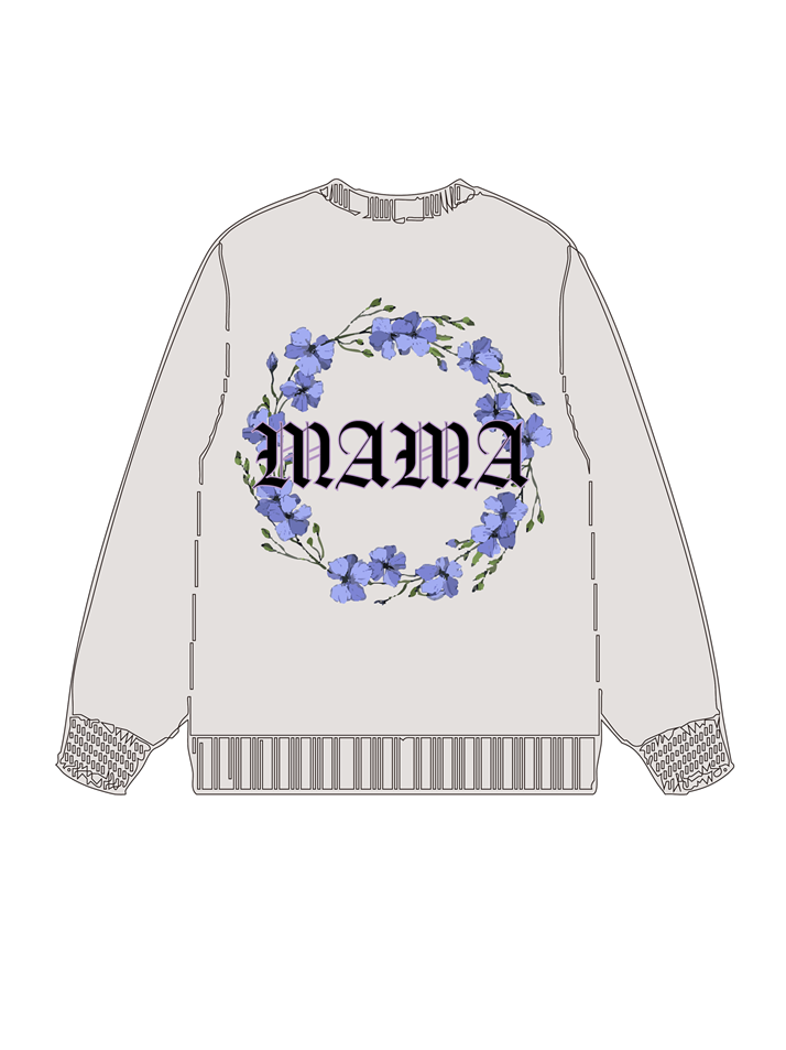 320g Mom Garland Printed Cotton Sweatshirt Emma Bridess