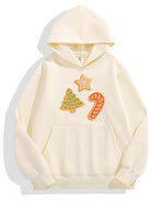 Christmas Printed Cotton Hoodie Winter