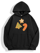 Christmas Printed Cotton Hoodie Winter