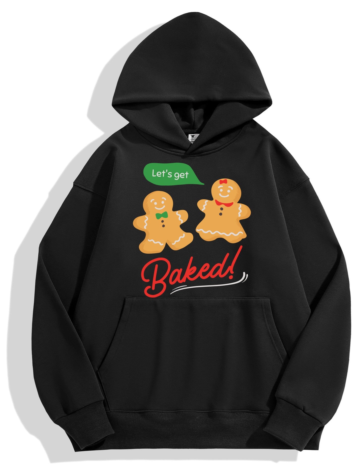 Christmas Gingerbread Man Cotton Hoodie