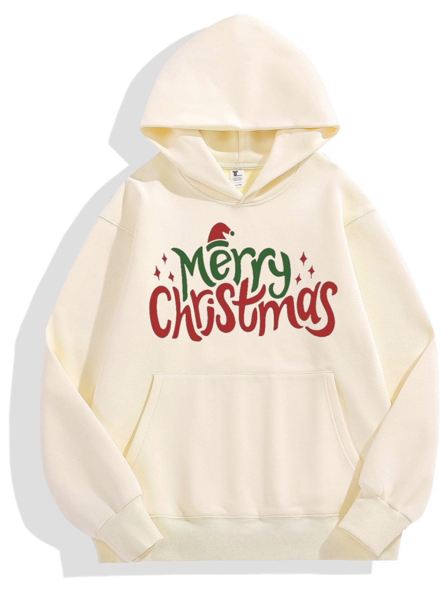 Merry Christmas Custom Cotton Hoodie