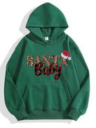 Santa Baby Custom Cotton Hoodie for Christmas