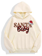 Santa Baby Custom Cotton Hoodie for Christmas