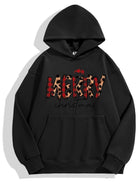 Custom Merry Christmas Festive Cotton Hoodie