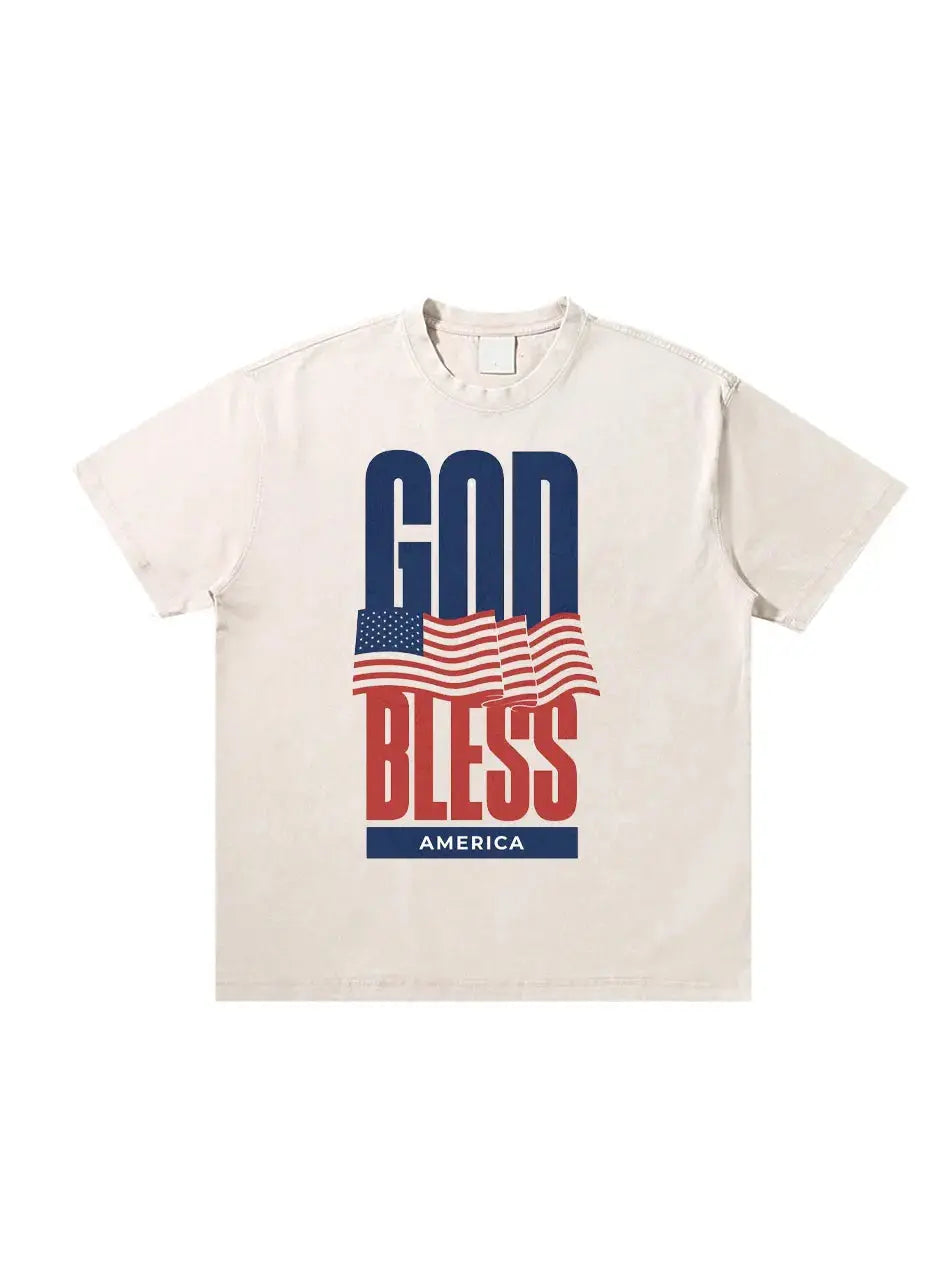 God Bless Independence Day Custom T-shirts