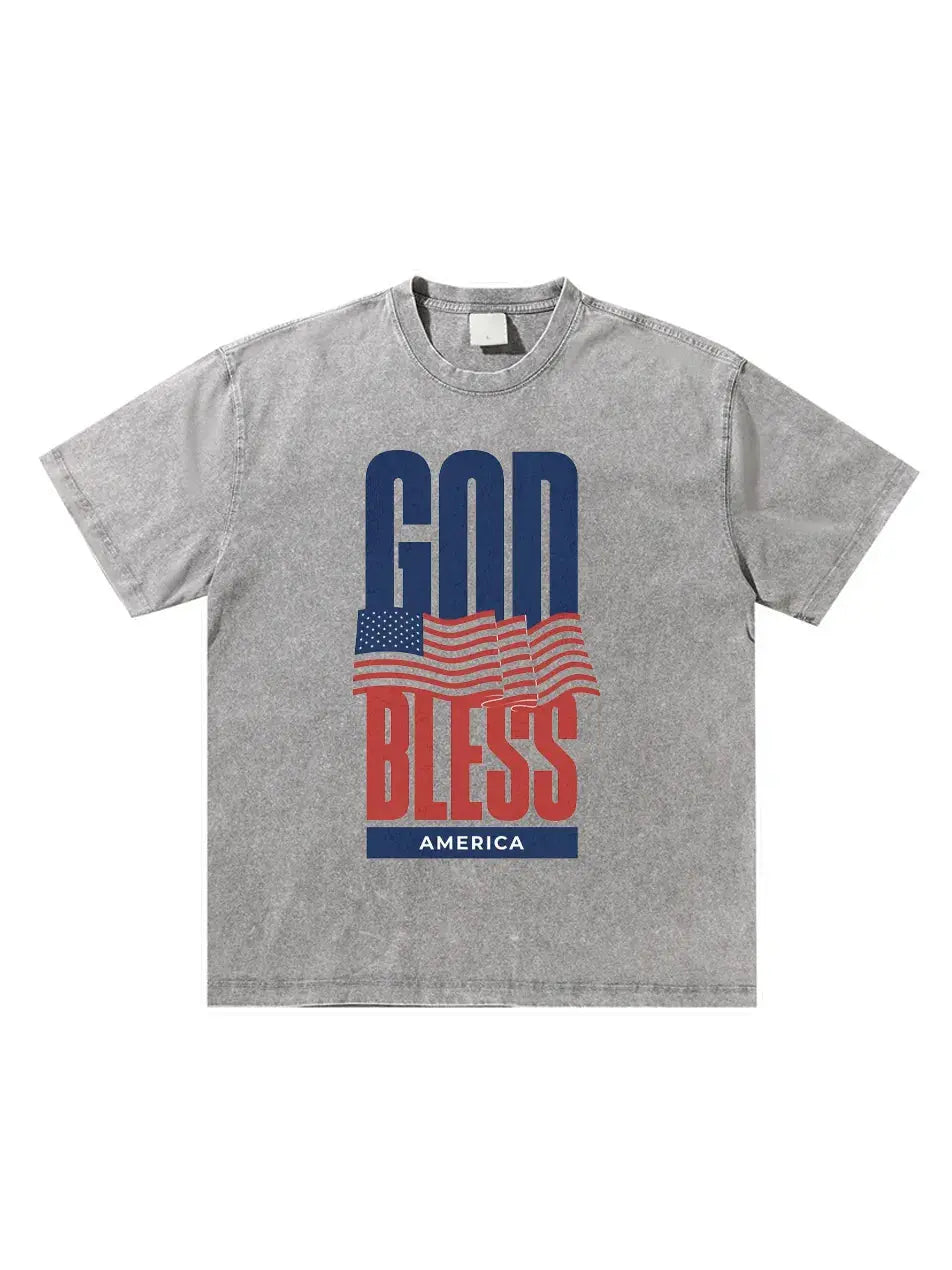 God Bless Independence Day Custom T-shirts