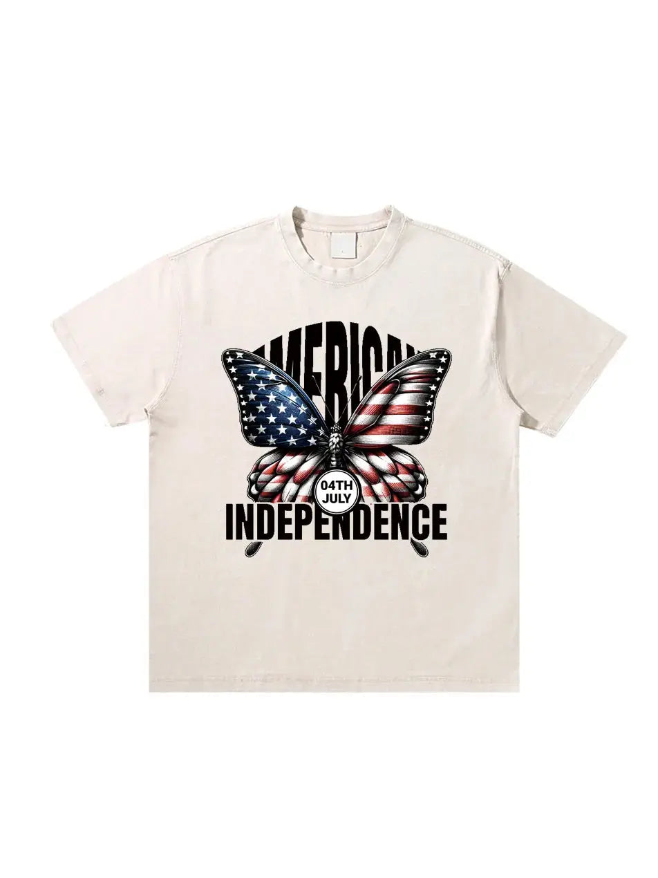 Butterfly Independence Day Custom T-shirts