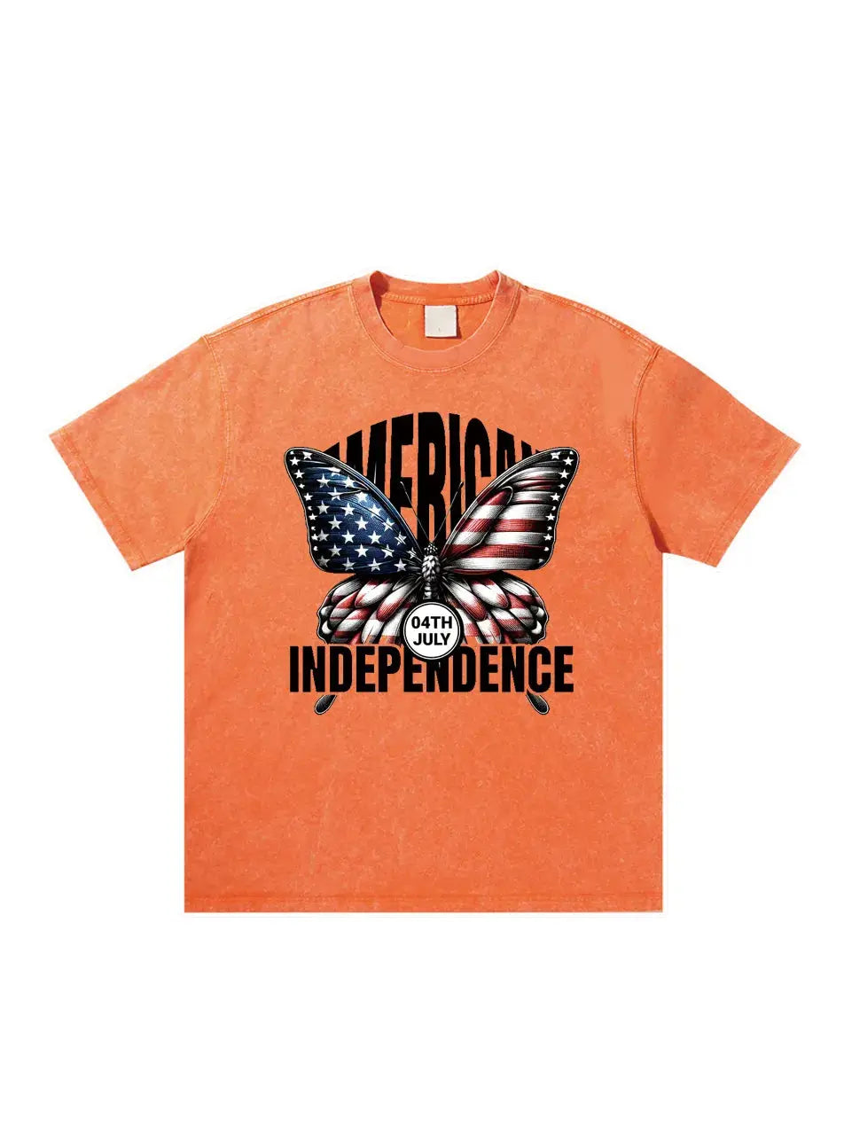 Butterfly Independence Day Custom T-shirts