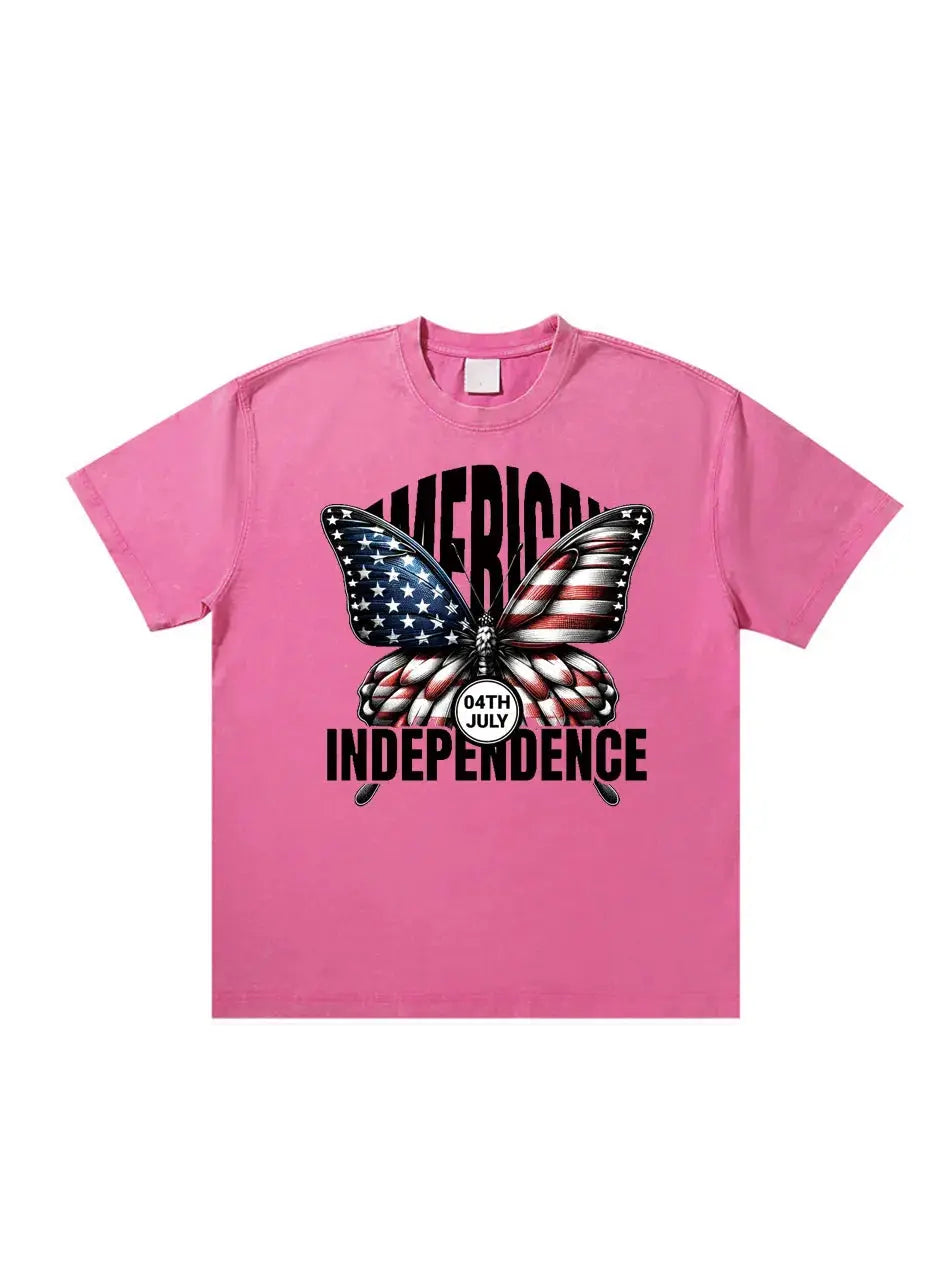 Butterfly Independence Day Custom T-shirts