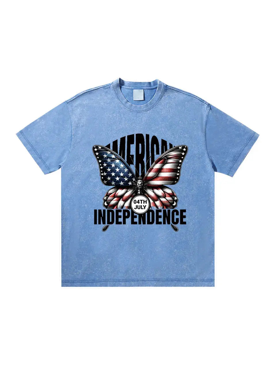 Butterfly Independence Day Custom T-shirts