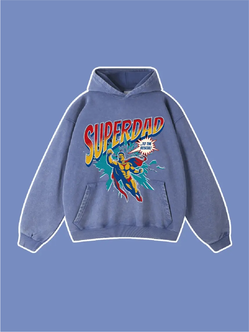 Super Dad To The Rescue Graphic Hoodie - Emma Bridess