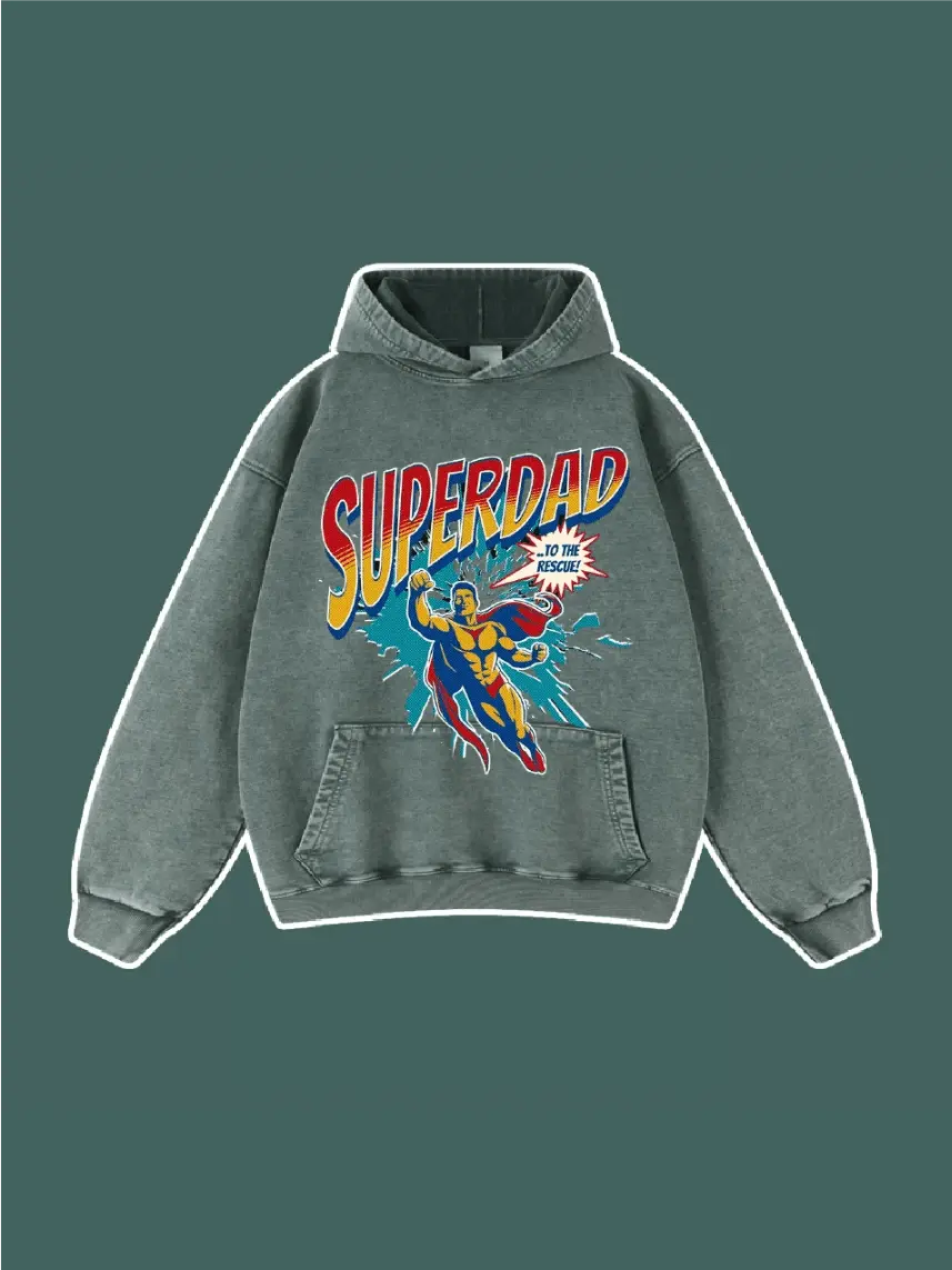 Super Dad To The Rescue Graphic Hoodie - Emma Bridess