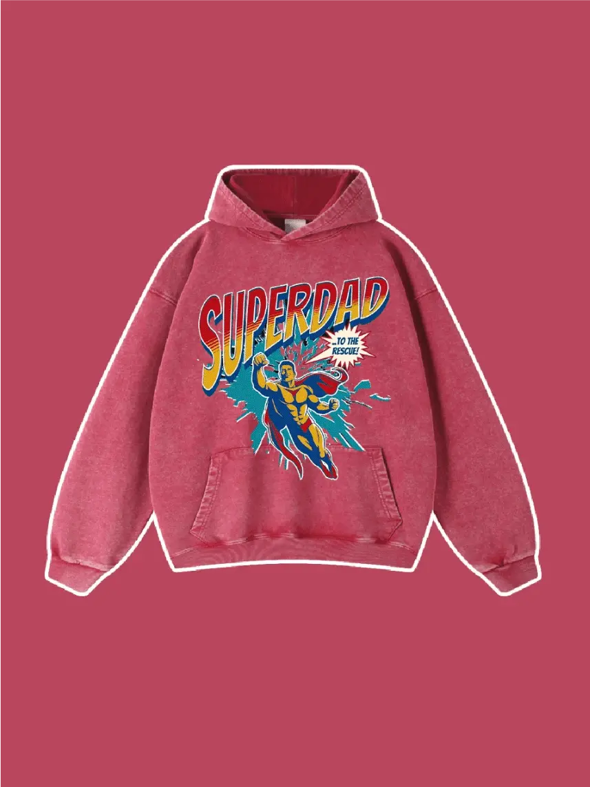 Super Dad To The Rescue Graphic Hoodie - Emma Bridess