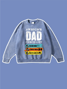 Awesome Dad Checklist Graphic Sweatshirt - Emma Bridess