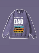 Awesome Dad Checklist Graphic Sweatshirt - Emma Bridess