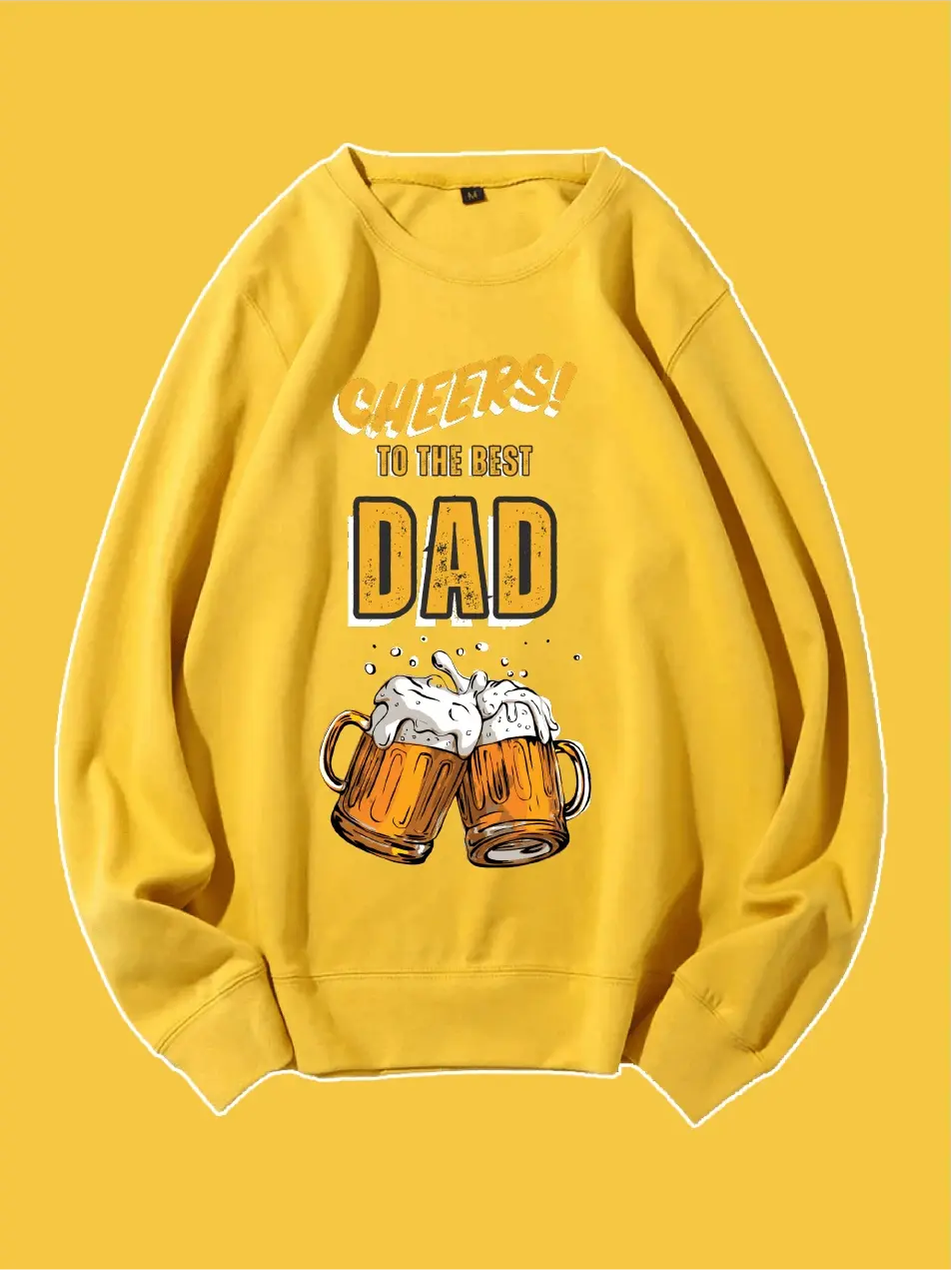 Cheers To The Best Dad Custom Sweatshirt