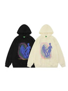 Girl Figure & Letter Graphic Hoodie - Emma Bridess