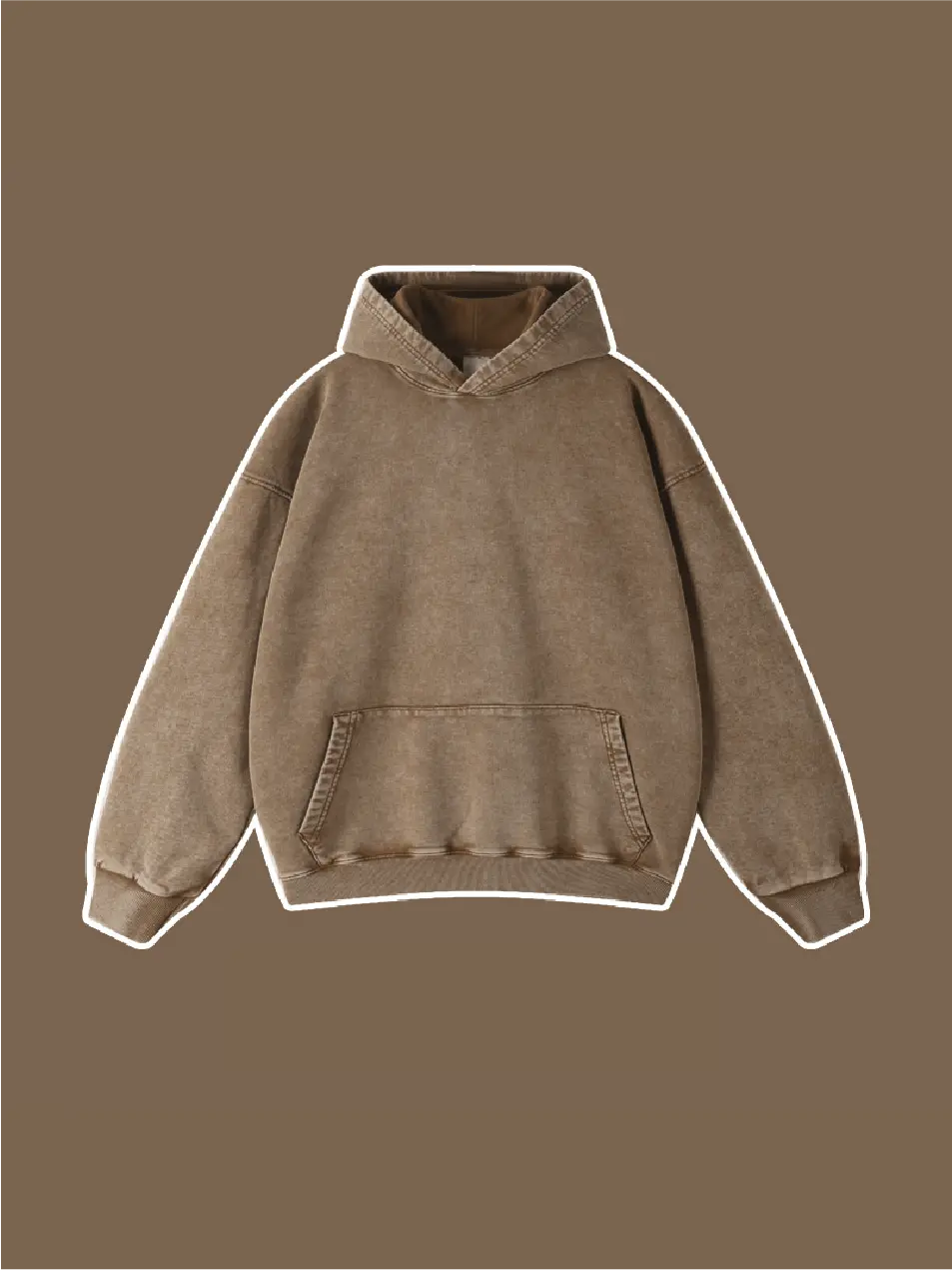 Washed Vintage Drop Shoulder Hoodie - Emma Bridess