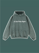 Lit Like Friday Nights Embroidered Hoodie - Emma Bridess