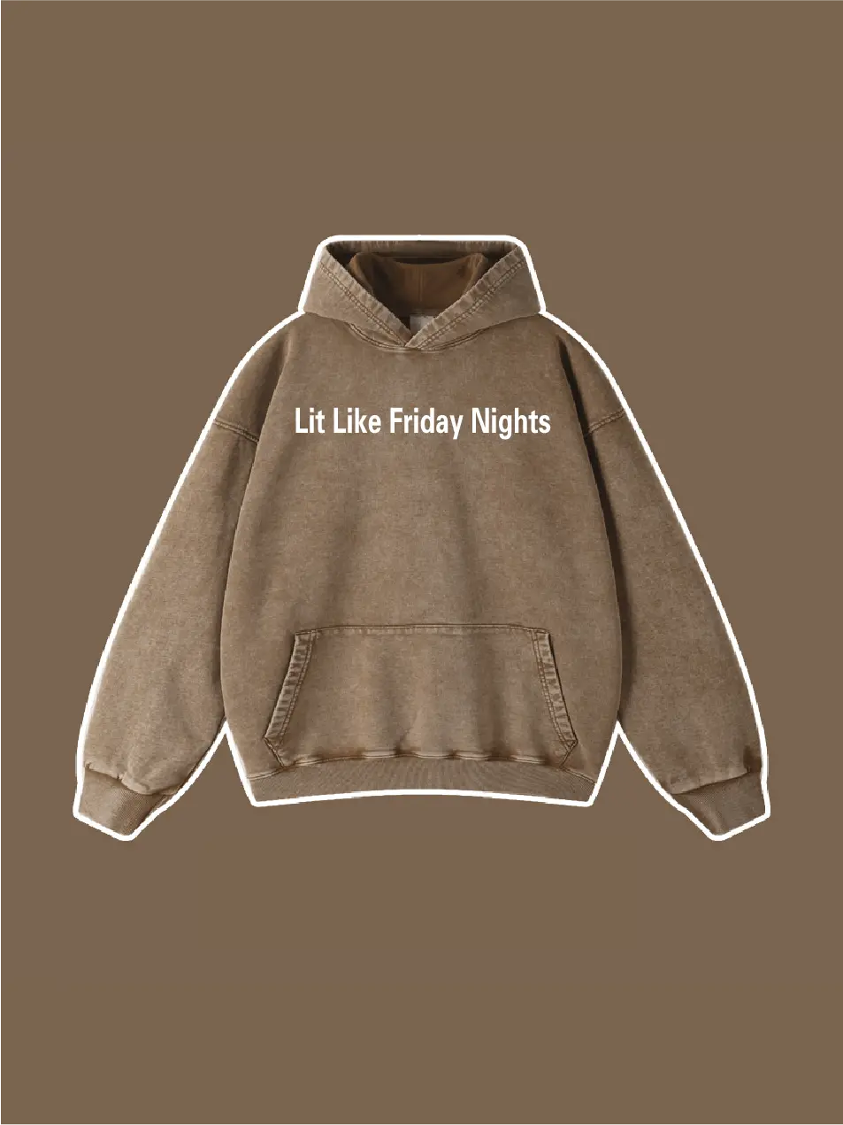 Lit Like Friday Nights Embroidered Hoodie - Emma Bridess