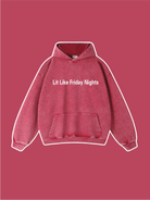 Lit Like Friday Nights Embroidered Hoodie - Emma Bridess