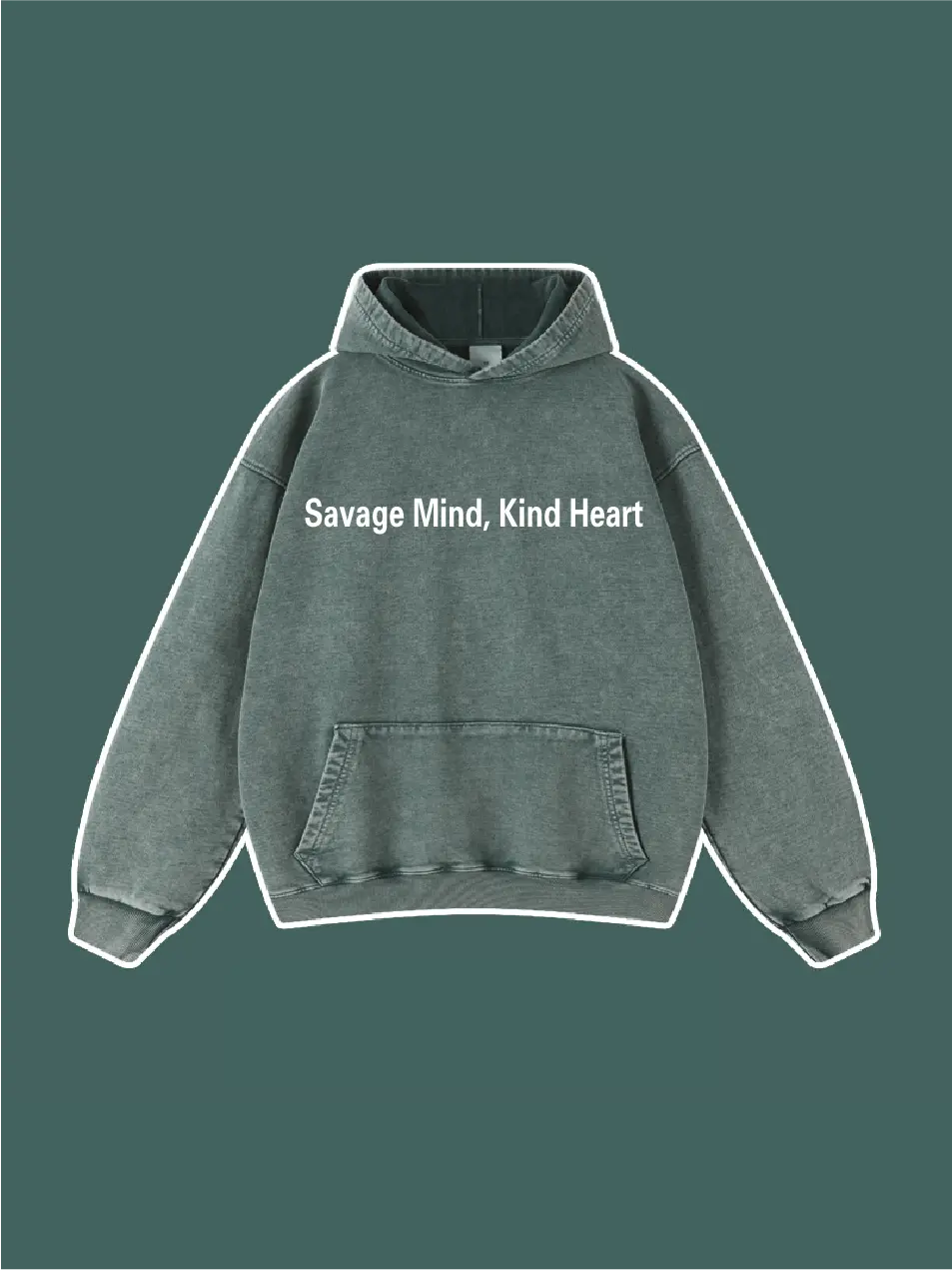 Savage Mind Kind Heart Vintage Hoodie - Emma Bridess