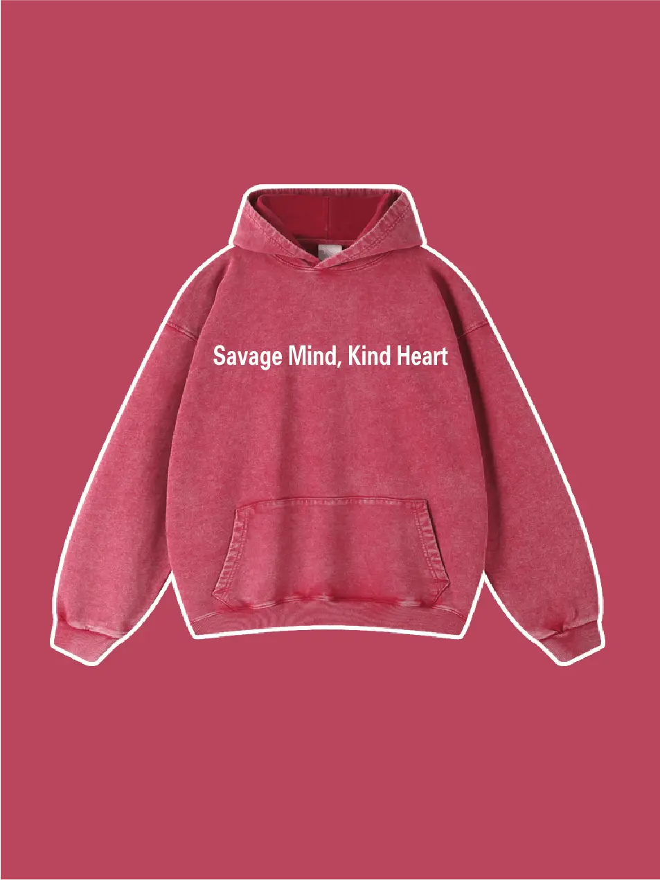 Savage Mind Kind Heart Vintage Hoodie - Emma Bridess