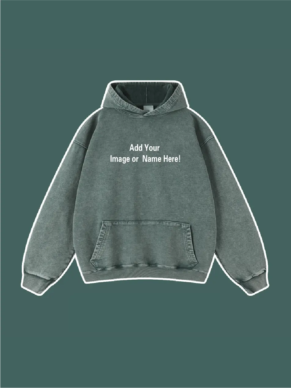 Custom Washed Vintage Kangaroo Pocket Hoodie - Emma Bridess