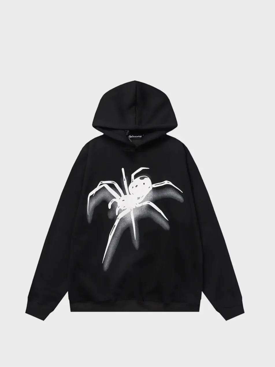 Men's High Street Spider Graphic Hoodie