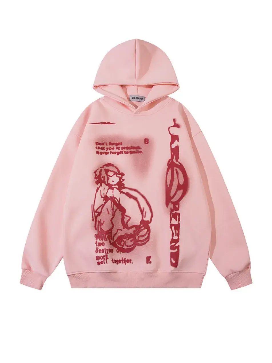 Women's Hip Hop Graphic Hoodie