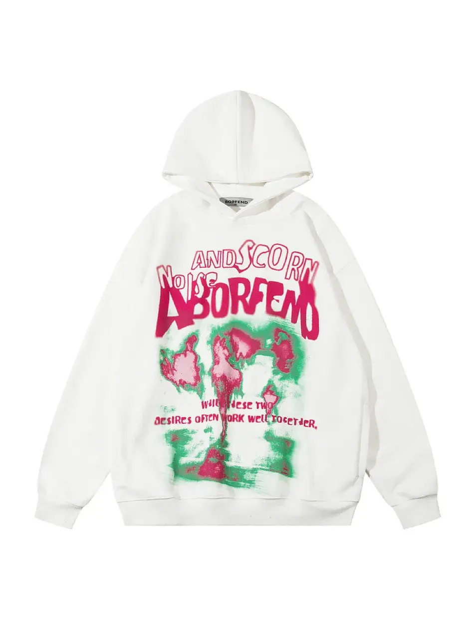 Women's Y2K Letter Graphic Hoodie