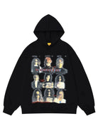 High Street Blurred Portrait Printed Hoodie