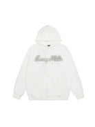 Women Beaded Letter Oversize Hoodie