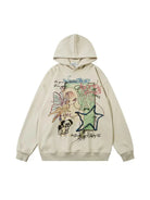 Girl's Y2K Graffiti Print Hoodie