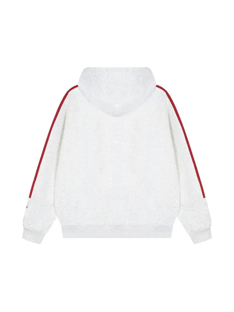 Girl's Color Contrast Webbing Hoodie