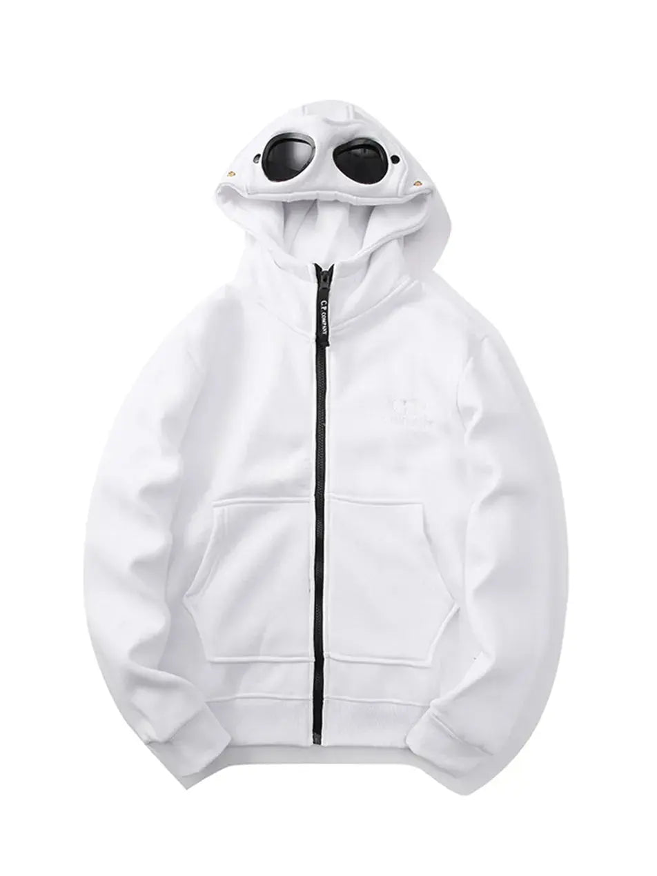 Zipper Hoodie with Round Lens