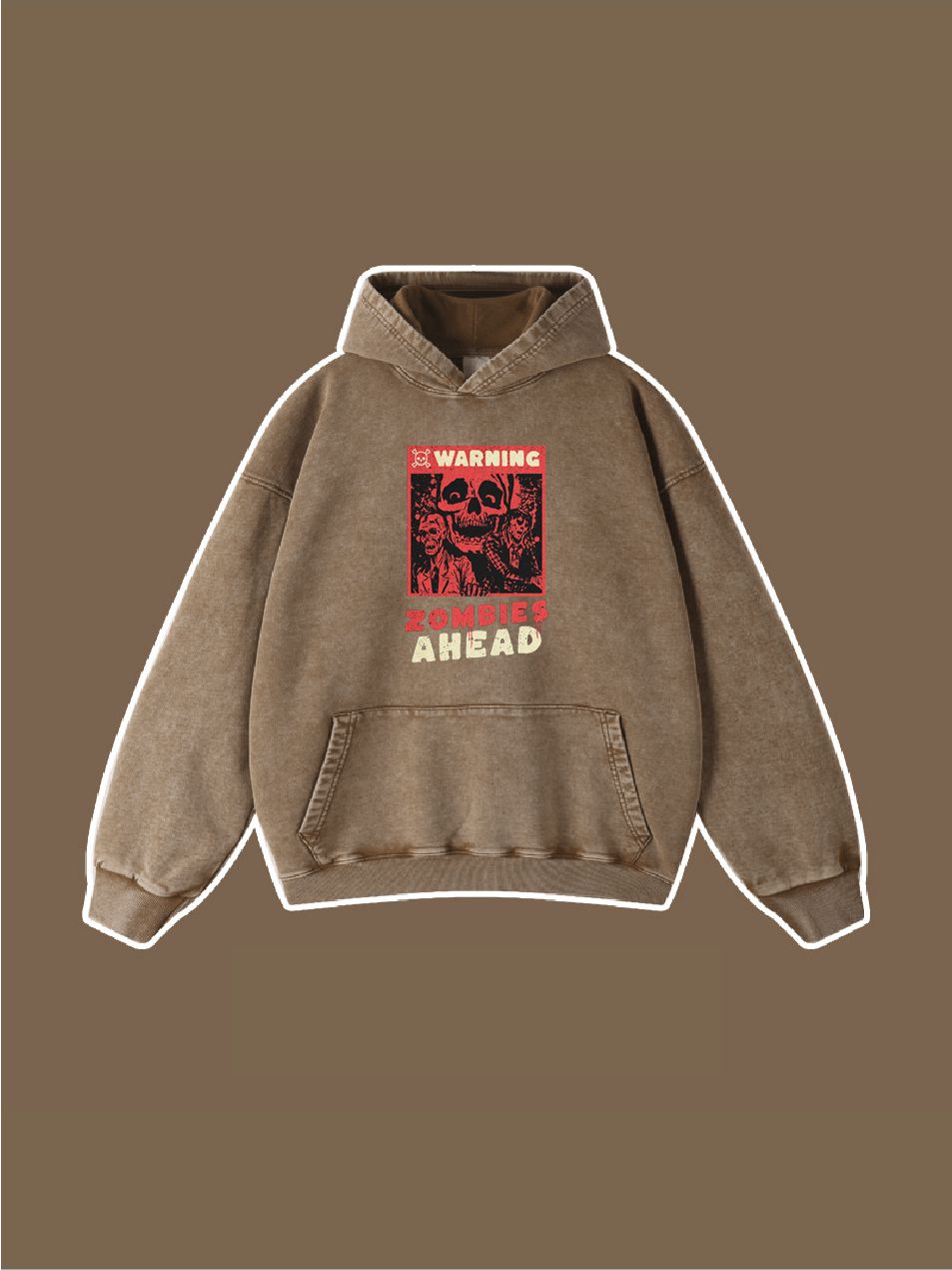 Warning Zombies Ahead Halloween Custom Hoodie