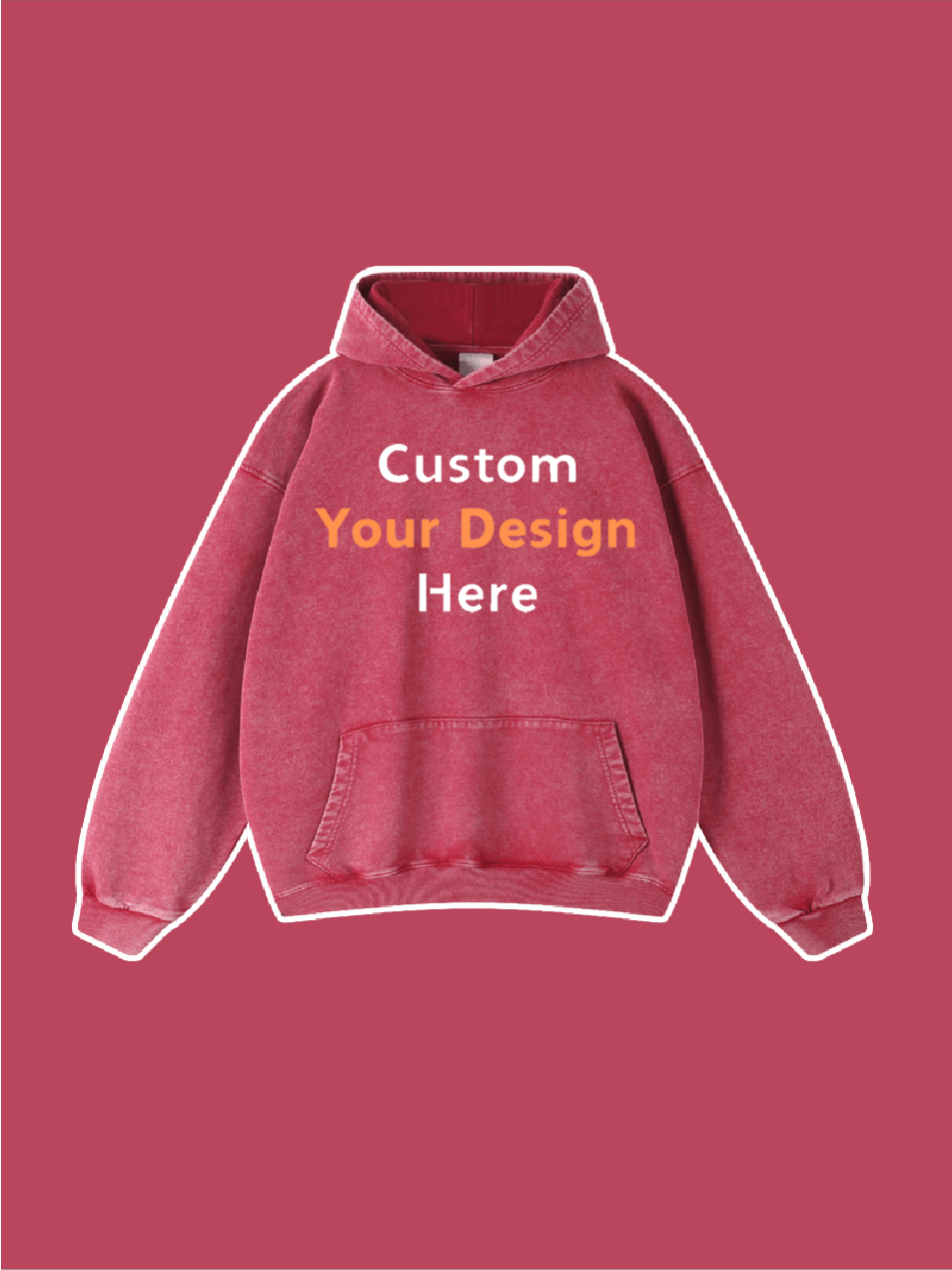 Custom Your Design Here Printed Hoodie