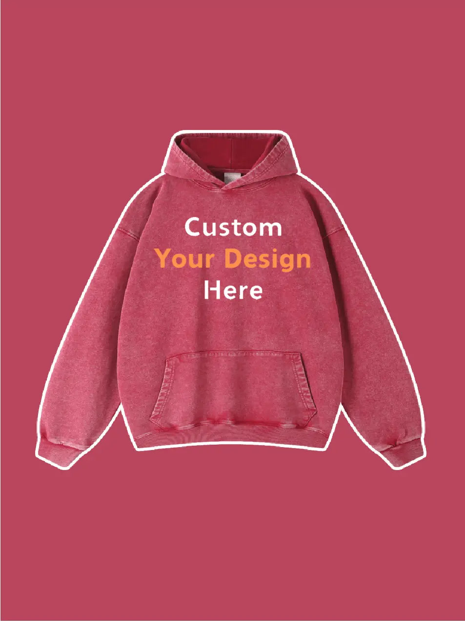 Custom Your Design Here Embroidery Hoodie