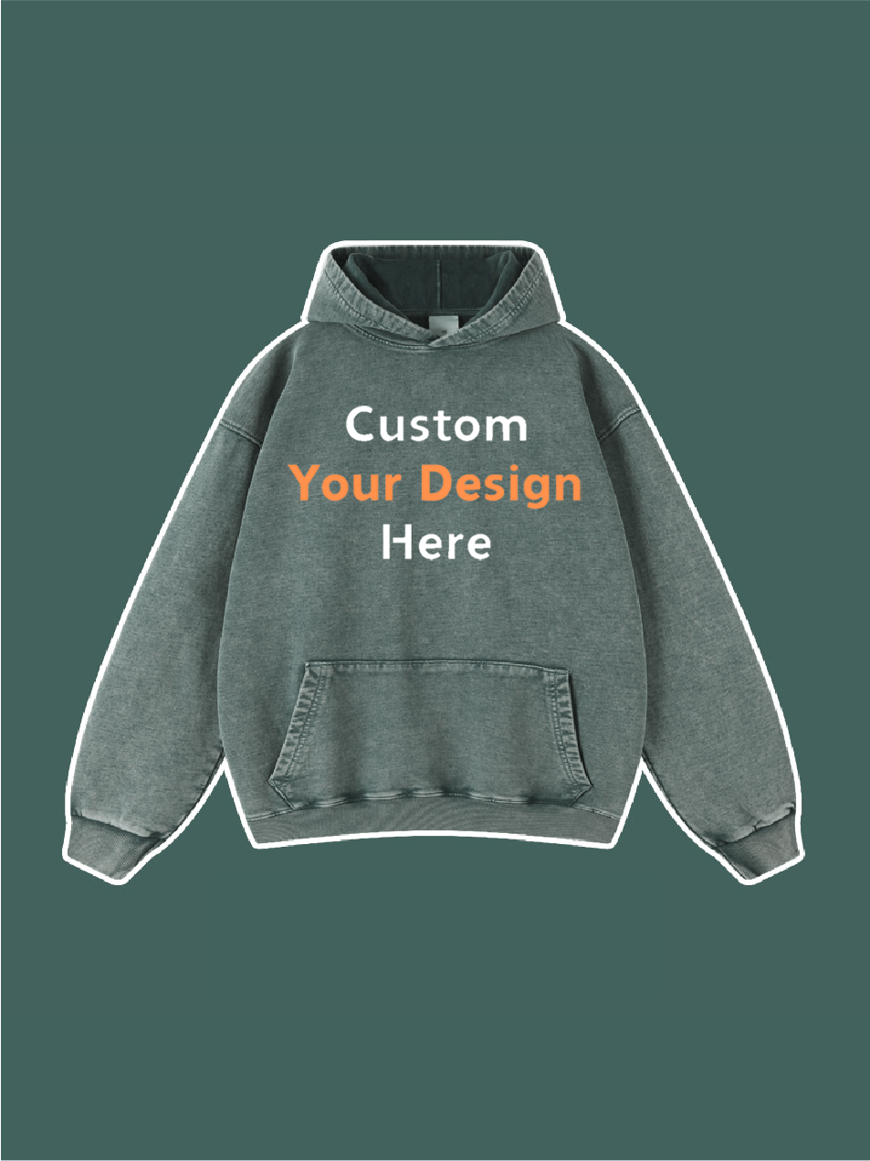 Custom Your Design Here Printed Hoodie