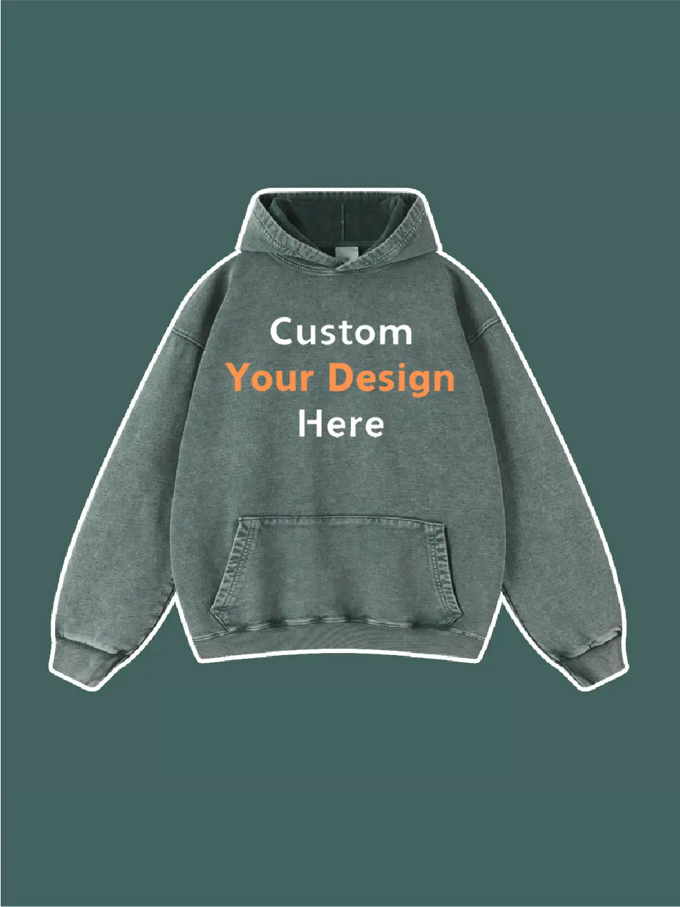 Custom Your Design Here Embroidery Hoodie