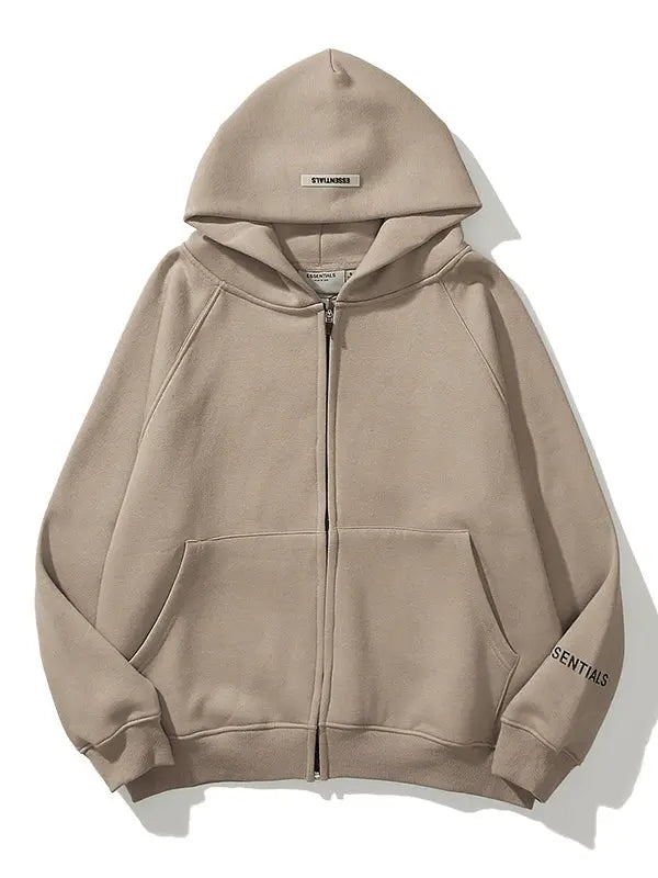 Oversized Essentials Zip up Hoodie - Emma Bridess