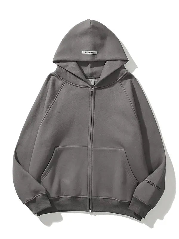 Oversized Essentials Zip up Hoodie - Emma Bridess