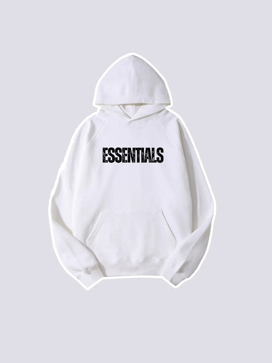 Basic Letter Printed Essentials Hoodie 460g Essentials Sweatshirt