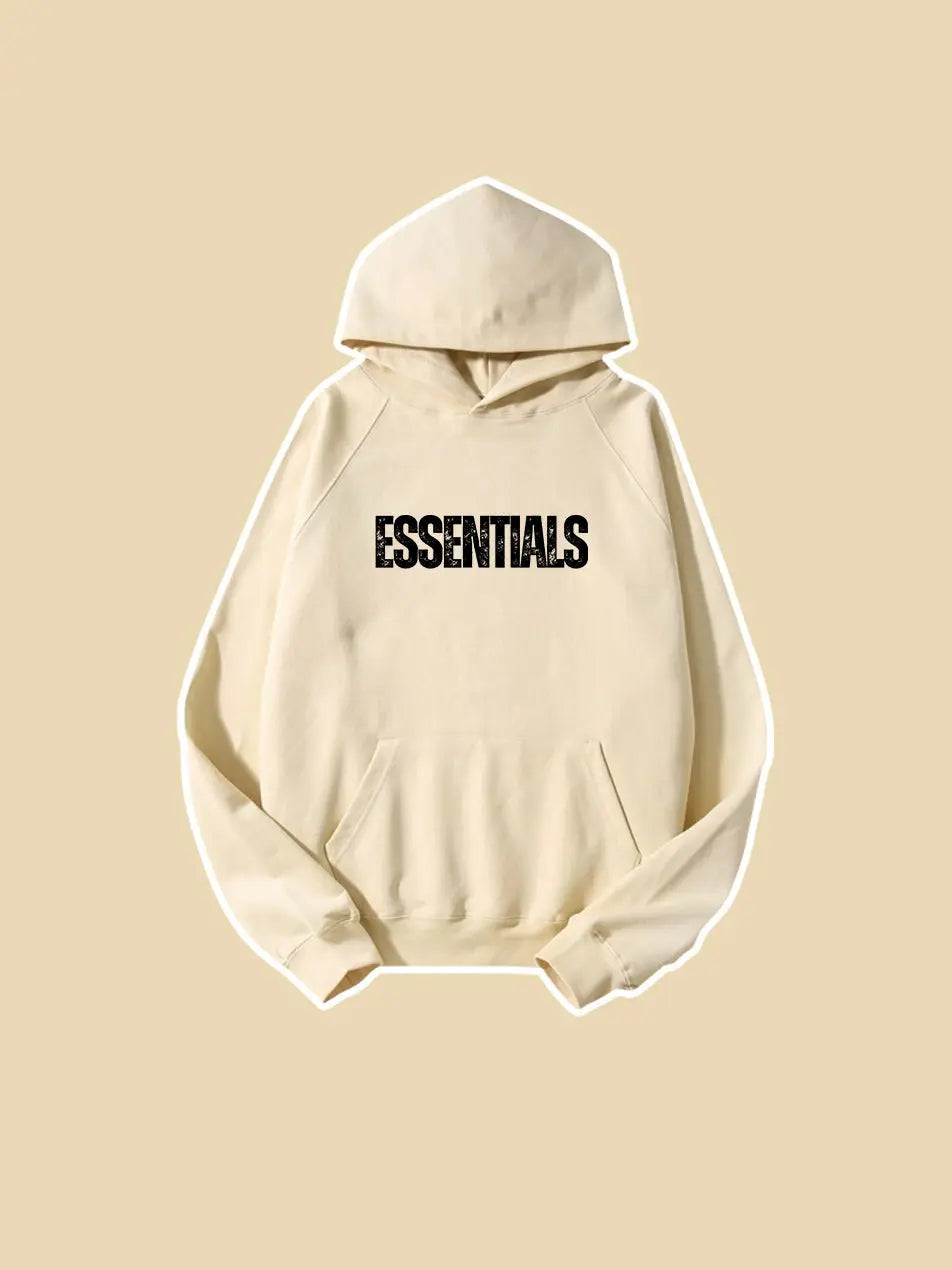 Basic Letter Printed Essentials Hoodie 460g Essentials Sweatshirt