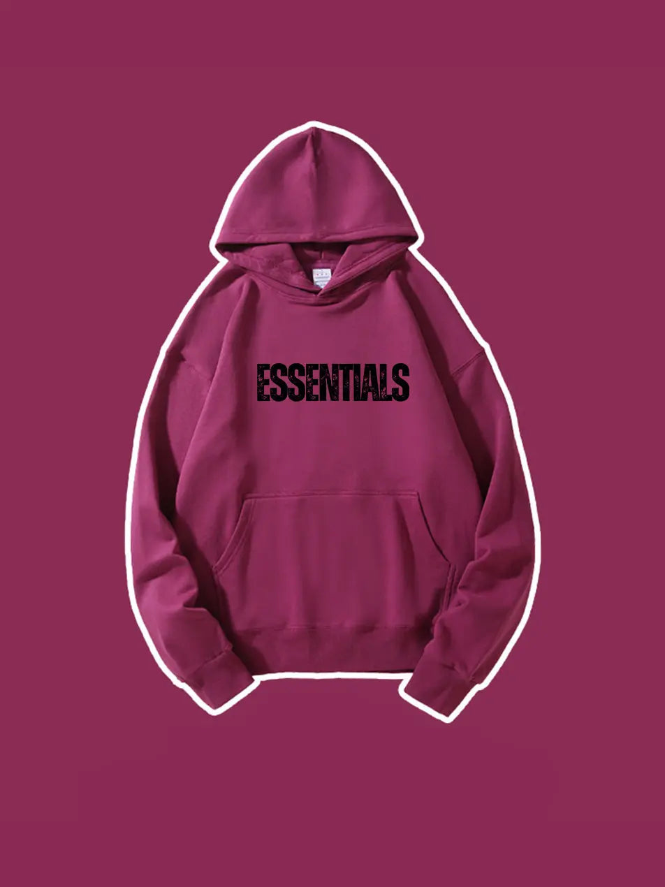 Basic Letter Printed Essentials Hoodie 420g Essentials Sweatshirt