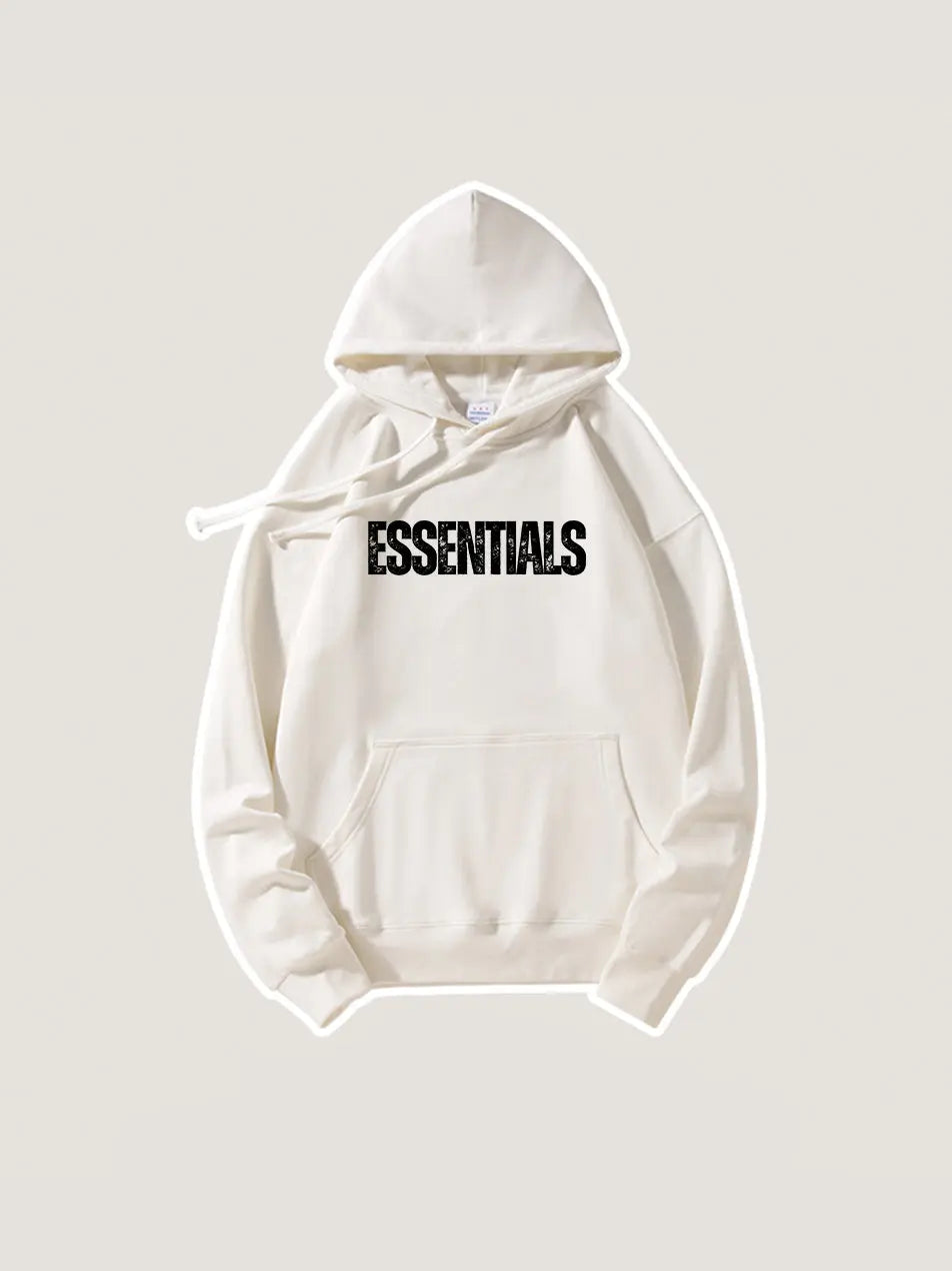 Basic Letter Printed Essentials Hoodie 420g Essentials Sweatshirt