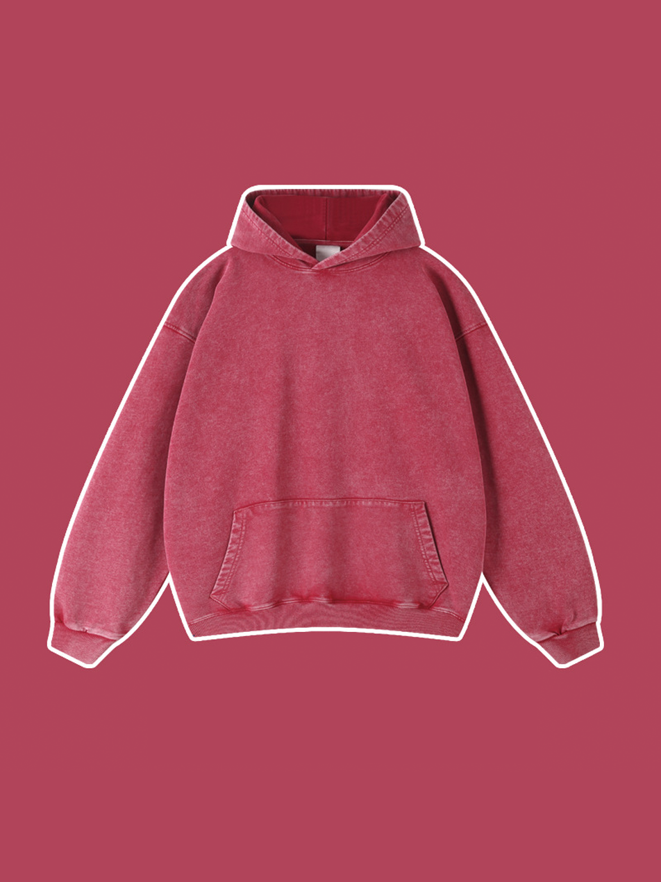 450g Cotton Wash Old Vintage Hoodie