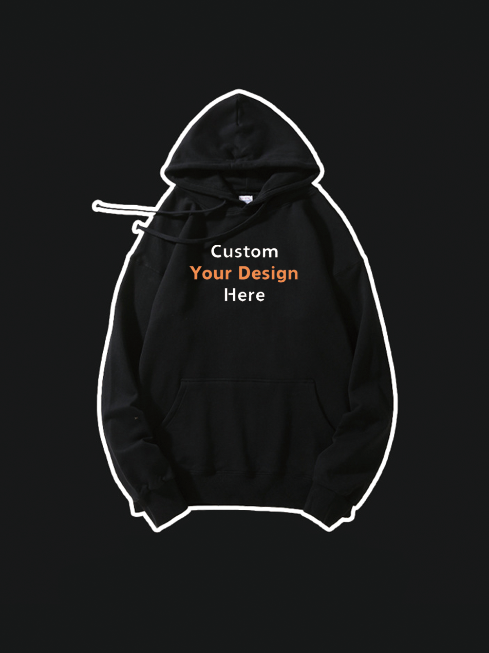 420g Custom Pure Color Basic Cotton Hoodie