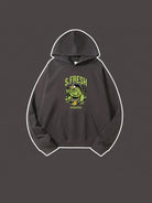 320g Fresh Printed Hooded Sweatshirt